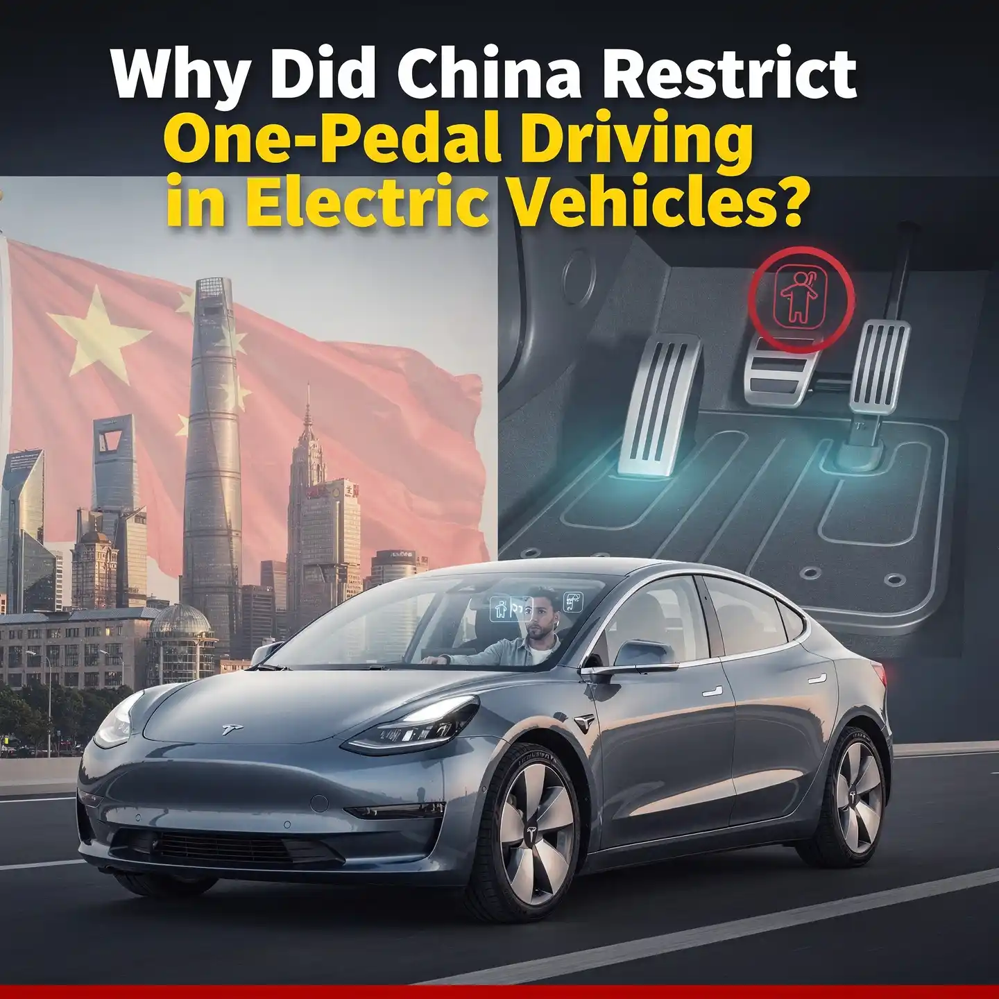 China’s GB 21670–2025 standard limits one-pedal driving as a default feature in electric vehicles to improve road safety while preserving the benefits of regenerative braking.